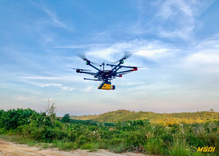 Drone lidar UAV survey mapping Kalimantan